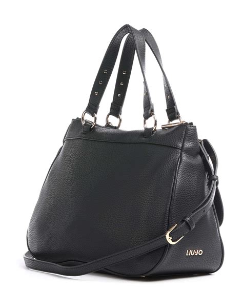 borsa liu jo shopper nera|borse liujo donna.